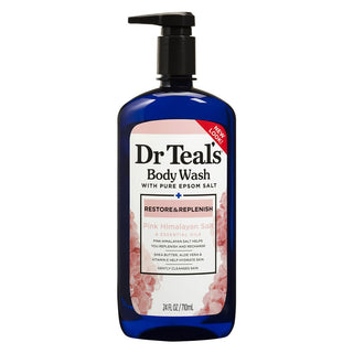 Dr. Teal's Pink Himalayan Body Wash, Restore and Replenish with Pure Epsom Salt and Essential Oils, 710ml