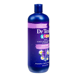 Dr Teal's Kids 3-in-1 Bubble Bath, Body Wash & Shampoo with Melatonin, 591ml