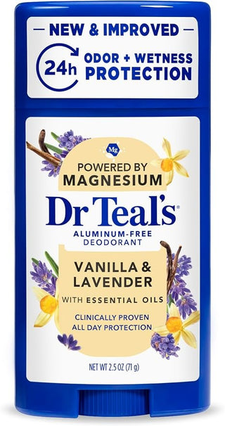 Dr Teal's Aluminum Free Deodorant Vanilla & Lavender 74ml