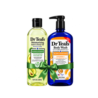 Dr Teal's Bundle - Bath & Body Glow & Hydrate Oil + Vit C Body Wash