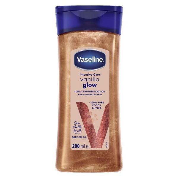 Vaseline Intensive Care Vanilla Glow Sunlit Shimmer Body Oil 200ml