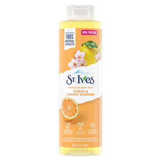 St. Ives Energy Body Wash Citrus & Cherry 650ml