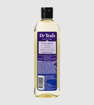 Dr Teal's Moisturizing Bath & Body Oil, Sleep Blend with Melatonin, Lavender & Chamomile Essential Oils, 260ml