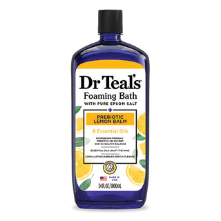 Dr Teal's Foaming Bath with Prebiotic Lemon Balm and Essential Oil Blend - 1000ml | Dr Teal’s