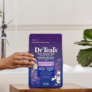 Dr Teal’s Pure Epsom Salt Melatonin Sleep Soak with Essential Oil Blend, 1,360ml