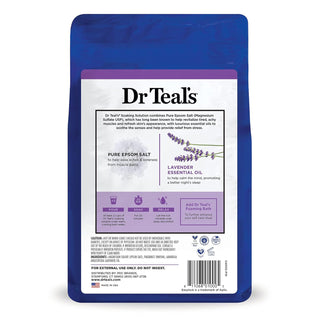 Dr Teal's Epsom Magnesium Salt Soak, Soothe & Sleep with Lavender,1360ml