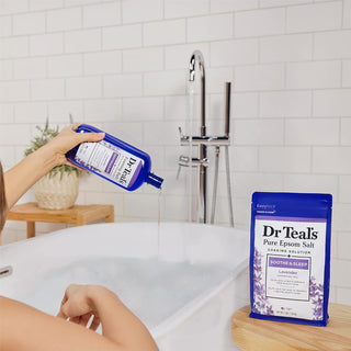 Dr Teal's Epsom Magnesium Salt Soak, Soothe & Sleep with Lavender,1360ml