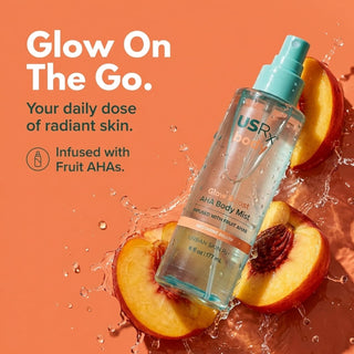 Urban Skin Rx Glow Boost AHA Body Mist Nectarine Bellini 177ml