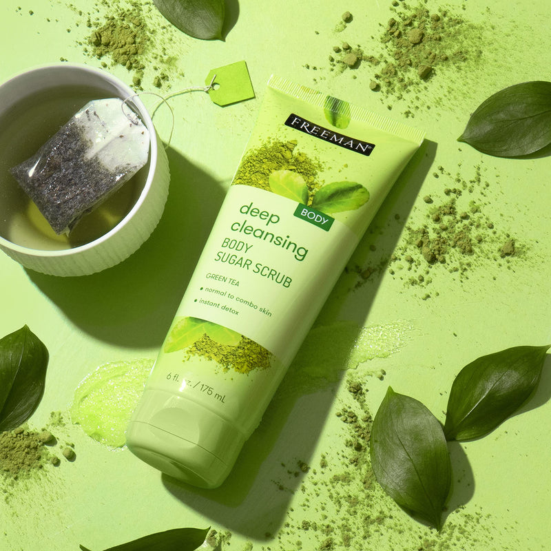Freeman Deep Cleansing Green Tea Sugar Body Scrub175ml