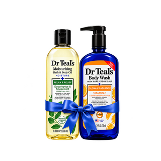 Dr Teal's Bundle - Bath & Body Relax & Relief Eucalyptus Oil + Vit C Body Wash