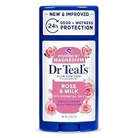 Dr Teal's Aluminum Free Deodorant Rose & Milk 74ml