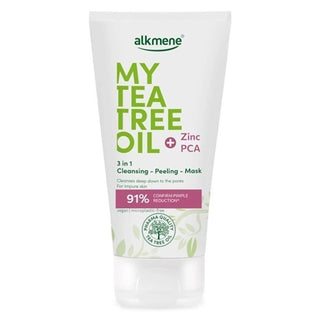 alkmene Tea Tree Oil plus Zinc PCA 3 in 1 Cleansing Peeling Mask 150ml