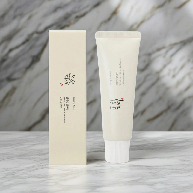 Beauty of Joseon Relief Sun Rice + Relief Sun Organic Sunscreen SPF50, Probiotics SPF50+ Rice Sunscreen Korean PA++++ for All Skin Type and UV Defense(1PCS*50ml)