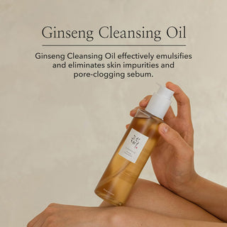 Beauty of Joseon Ginseng Cleansing Oil Waterproof Makeup Remover for Sensitive, Acne-Prone Facial Skin. Korean Skin Care for Men and Women, 210ml,