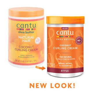 Cantu Salon size Coconut Curling Cream with Shea Butter for Natural Hair, 709g