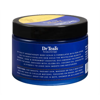 DR TEALS AROMATHERAPY ENERGY BODY SCRUB WITH ORANGE, SAGE AND BERGAMOT - 454G Perfect Trust Beauty