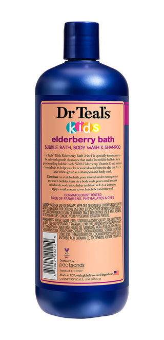 Dr Teals Elderberry bath with Vitamin C and essential Oils, 591ml