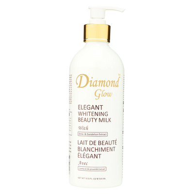 Diamond Glow Elegant Whitening Beauty Milk with Amla & Dandelion Extract, 500ml - Perfect Trust Beauty