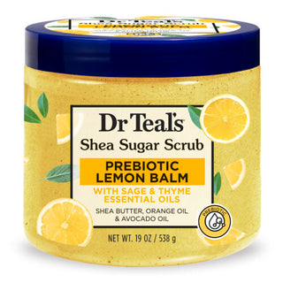 Dr. Teal's Dr Teal's Shea Sugar Scrub Prebiotic Lemon Balm 538G