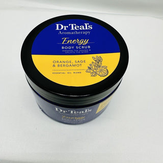 Dr Teal’s Aromatherapy Energy Body Scrub with Orange, Sage and Bergamot, 454ml