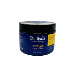 Dr Teal’s Aromatherapy Energy Body Scrub with Orange, Sage and Bergamot, 454ml