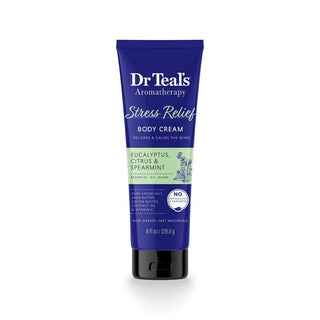 Dr Teal’s Aromatherapy Stress Relief Body Cream with Eucalyptus & Citrus, 236ml