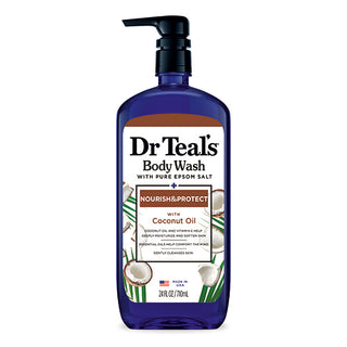 Dr Teal’s Body Wash with Pure Epsom Salt, Nourish & Protect with Coconut Oil - 710ml