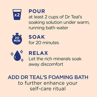Dr Teal's Epsom Salt Magnesium Soak, Glow & Radiance with Vitamin C & Citrus Essential Oils,1,361g