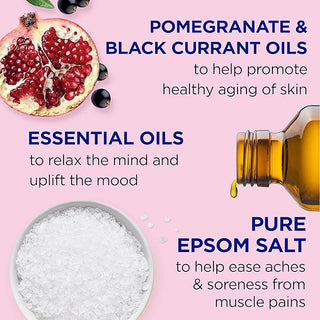 Dr Teal's Pure Epsom Salt, Pomegranate & Black Currant,710g