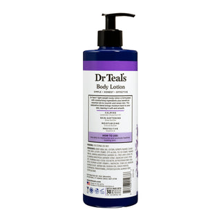 Dr Teals Soothe and Sleep Lavender Essential oil Body lotion-back, 532ml