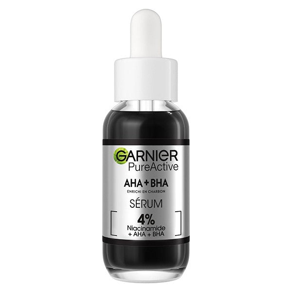 Garnier Pure Active Aha Bha Charcoal Serum, 30ml