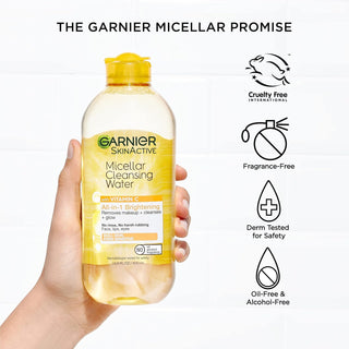 Garnier Micellar Water with Vitamin C, Facial Cleanser & Makeup Remover - 400mL