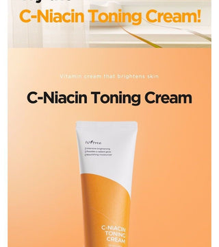 "Isntree C-Niacin Toning Cream 50ml for brightening and moisturizing skin.