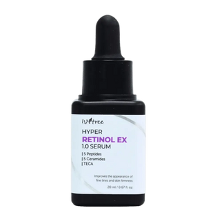 Isntree Hyper Retinol EX 1.0 Serum 20ml | 5 Peptides | 5 Cermaides | Helps Reduce Fine Lines