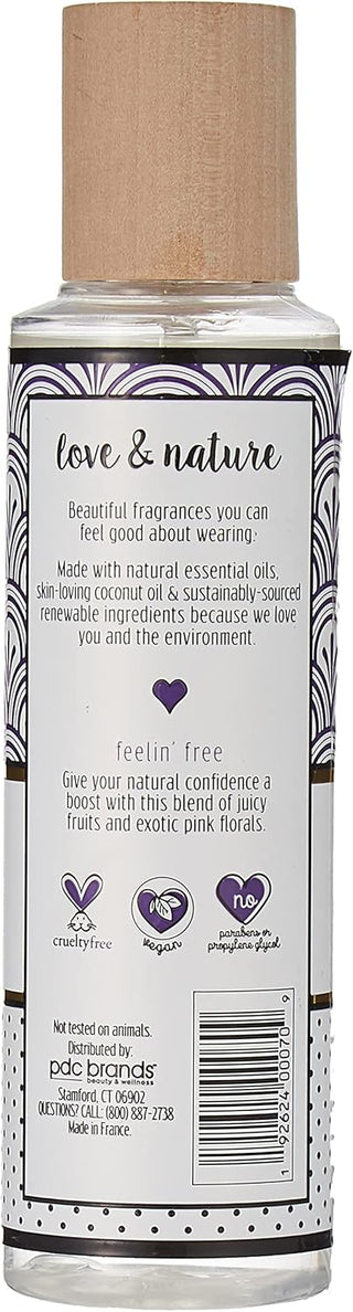 LOVE & NATURE Feelin Free Body Mist For Unisex, 237 ML