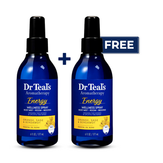 Dr Teal's Aromatherapy Energy Body & Room Spray with Orange, Sage, and Bergamot + FREE