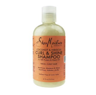 SheaMoisture Coconut & Hibiscus Curling Shampoo, 384g, is a sulfate-free formula designed to cleanse and hydrate wavy, curly, or coily hair. Enriched with nourishing coconut oil and hibiscus flower, it enhances shine, reduces breakage, and promotes soft, bouncy curls.