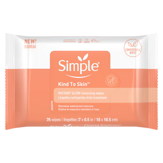 Simple Instant Glow Cleansing Wipes 20Pc