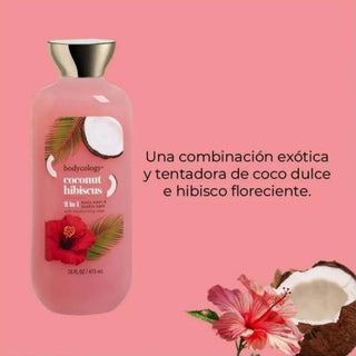 Bodycology 2 In1 Body Wash & Bubble Bath Coconut & Hibiscus 473ml
