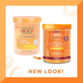 Cantu flexible hold anti-shedding styling gel with honey, 524g