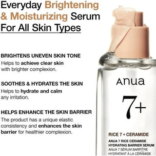 Anua Rice+ Ceramide Hydrating Barrier Serum 50ml