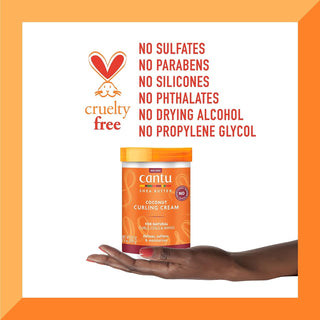 Cantu Salon size Coconut Curling Cream with Shea Butter for Natural Hair, 709ml
