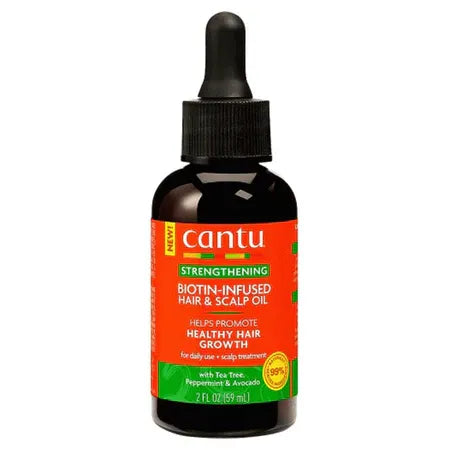 Cantu Strengthening Biotin-Infused Hair & Scalp Oil with Rosemary and Mint (59ml) - Perfect Trust Beauty