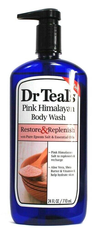 Dr. Teal's Pink Himalayan Body Wash, Restore and Replenish with Pure Epsom Salt and Essential Oils, 710ml