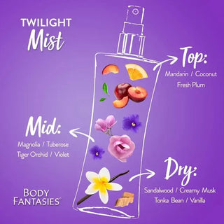 Body Fantasies Body Spray 3 Piece Gift Set, Timeless Scents Collection, 50ml